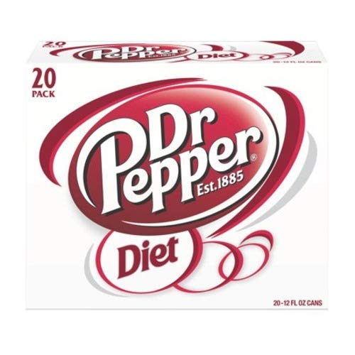 Diet Dr Pepper Soda 12oz 20 Pack L513