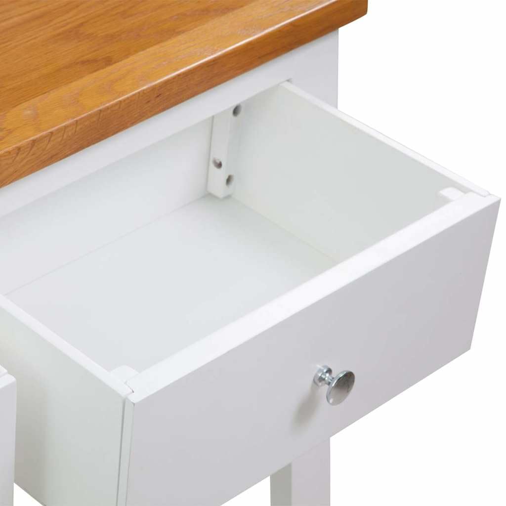 Solid Oak Wood Console Table O574558