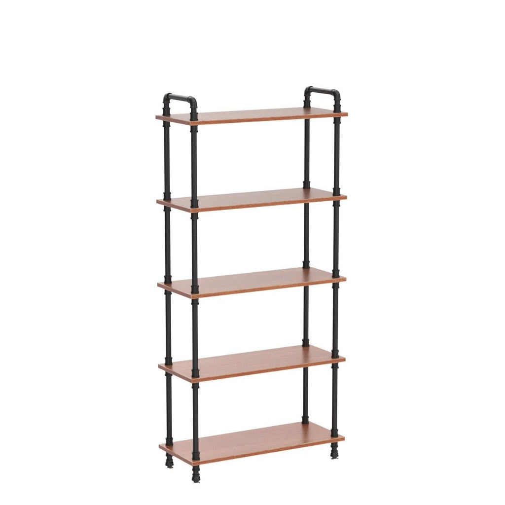 5 Tier Rustic Brown Bookshelf X761462
