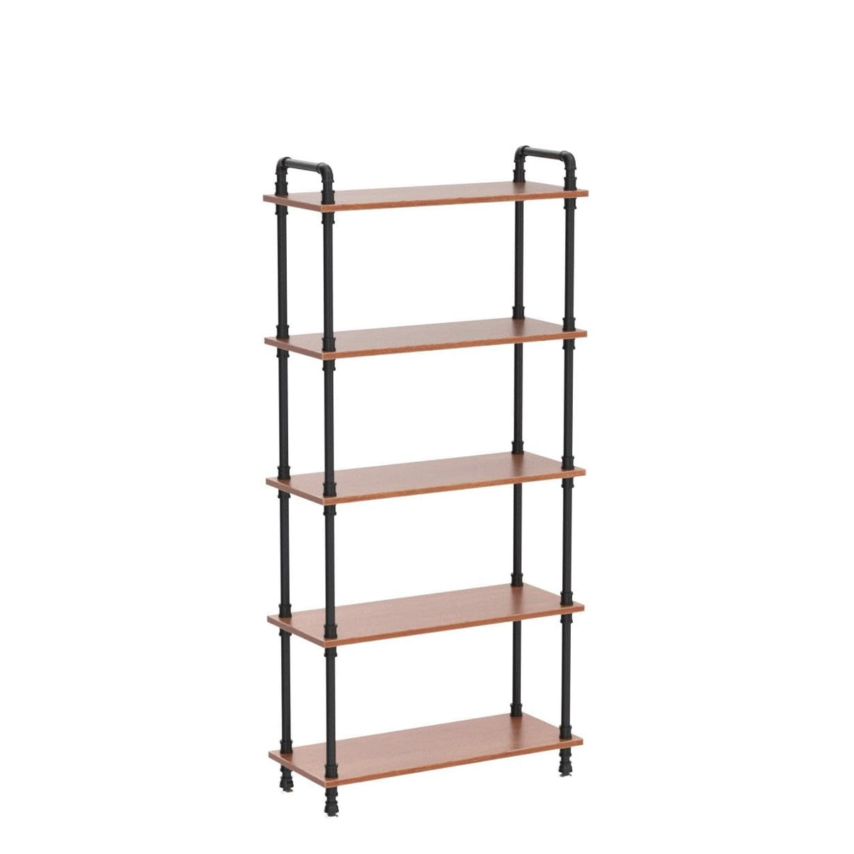 5 Tier Rustic Brown Bookshelf X761462