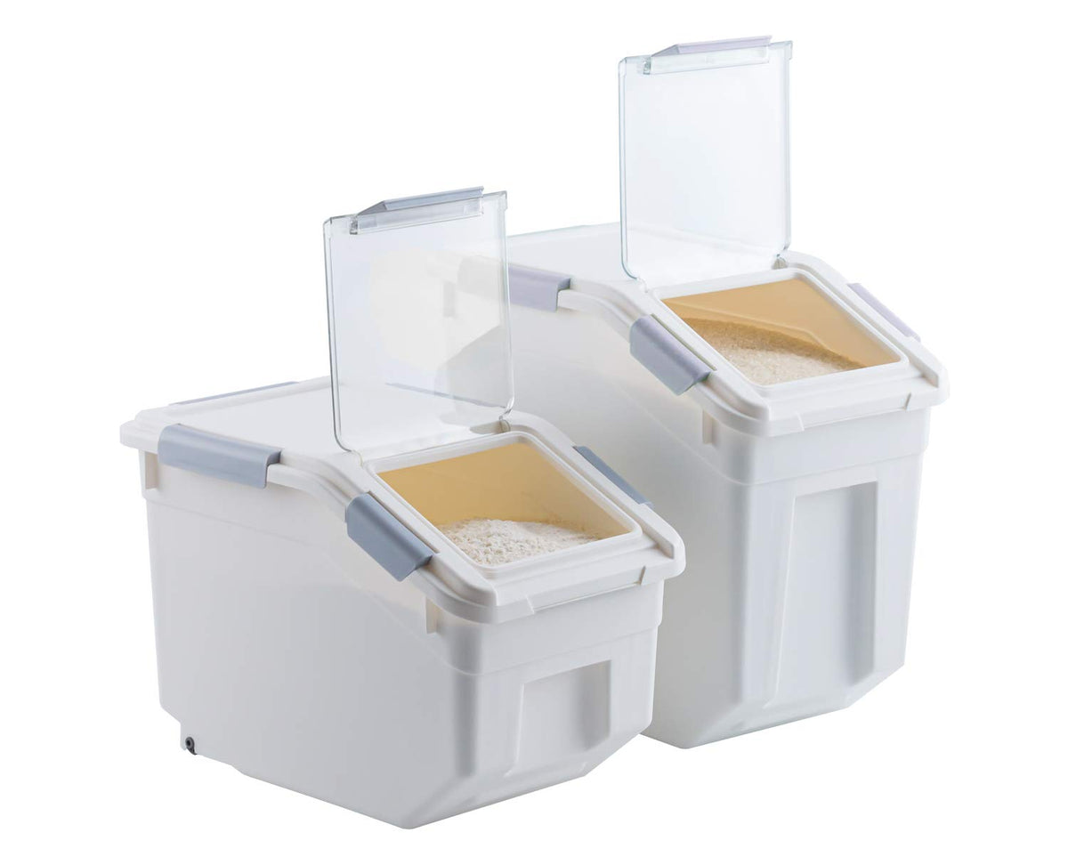 2 Pack Airtight Pet Food Storage Container with Scoop 10 LB E63854