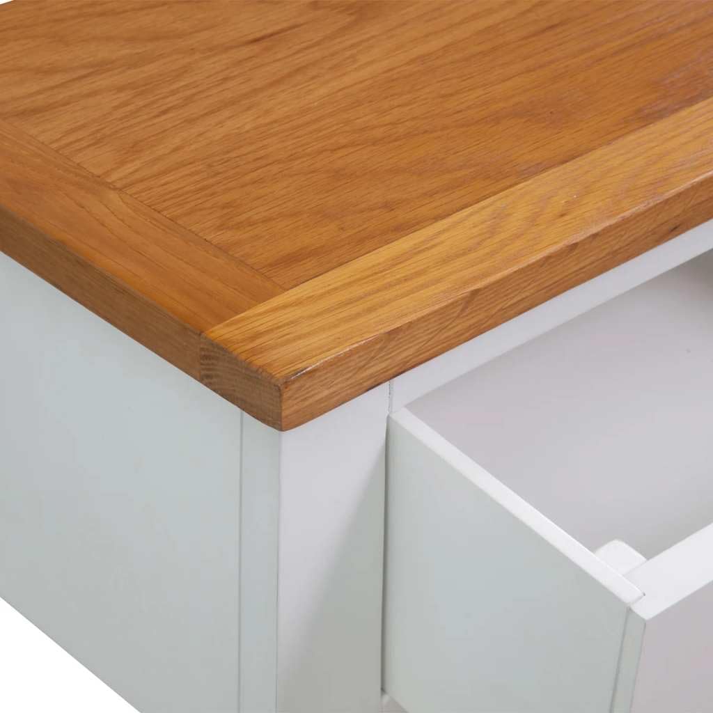 Solid Oak Wood Console Table O574558