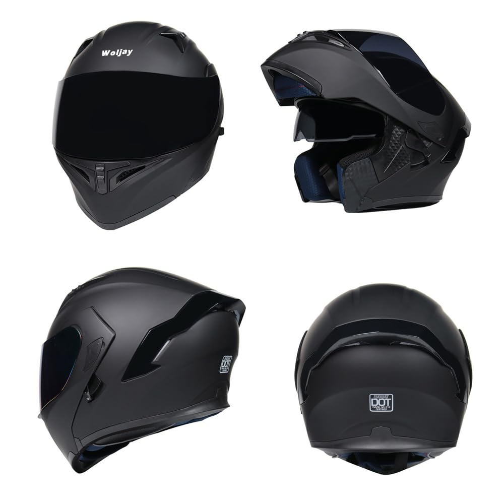Flip Up Modular Motorcycle Helmet Dual Visor C528