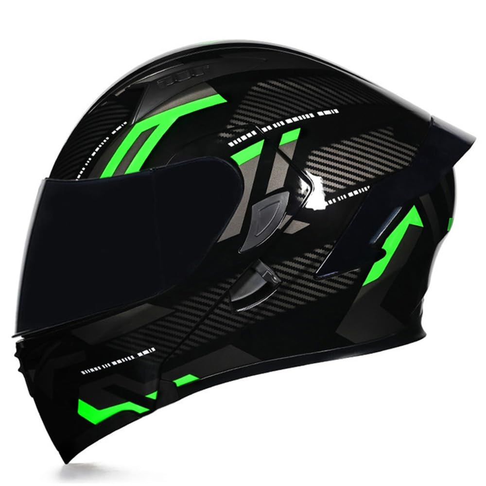 Flip Up Modular Motorcycle Helmet Dual Visor C528