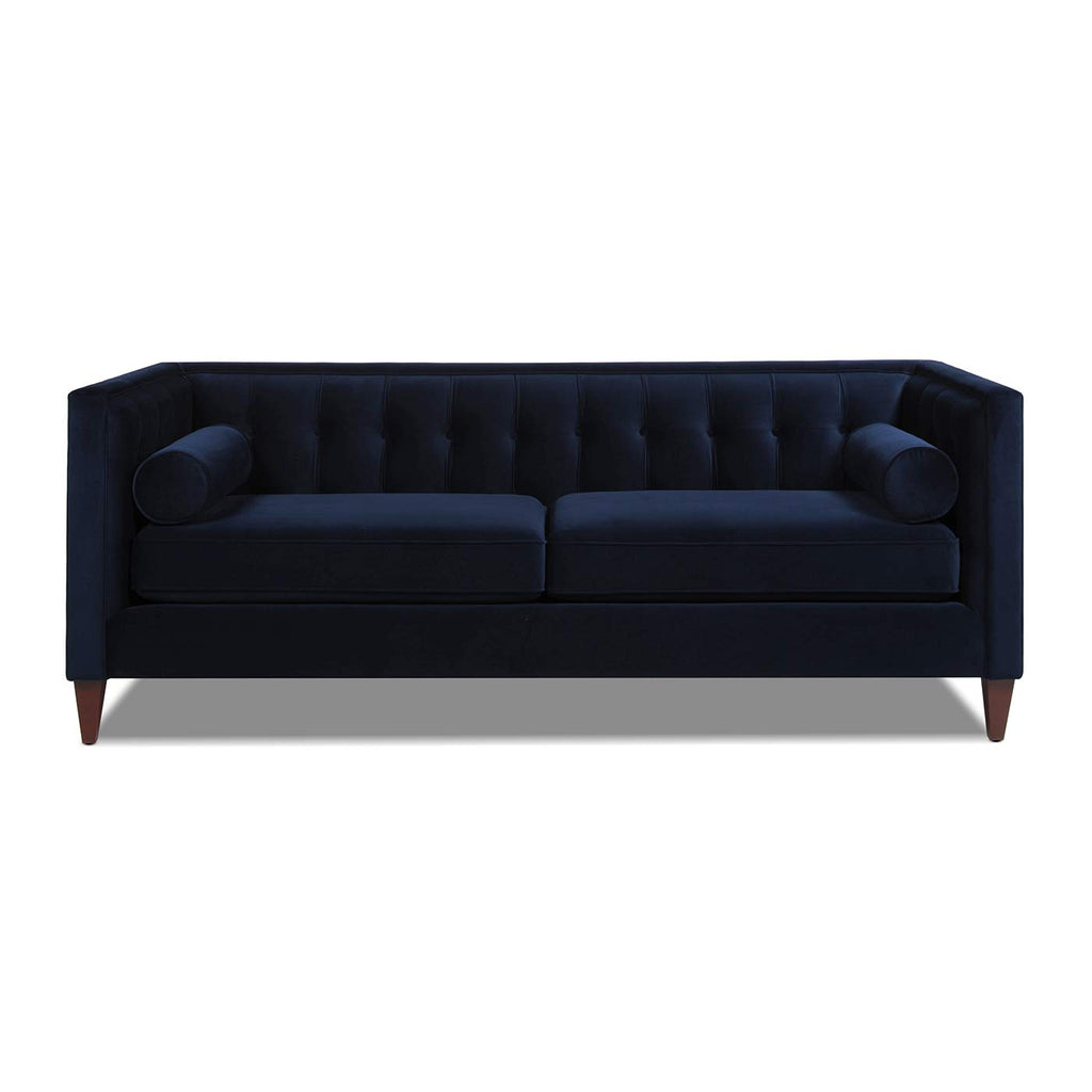 Dark Navy Blue Performance Velvet Tufted Sofa P20208