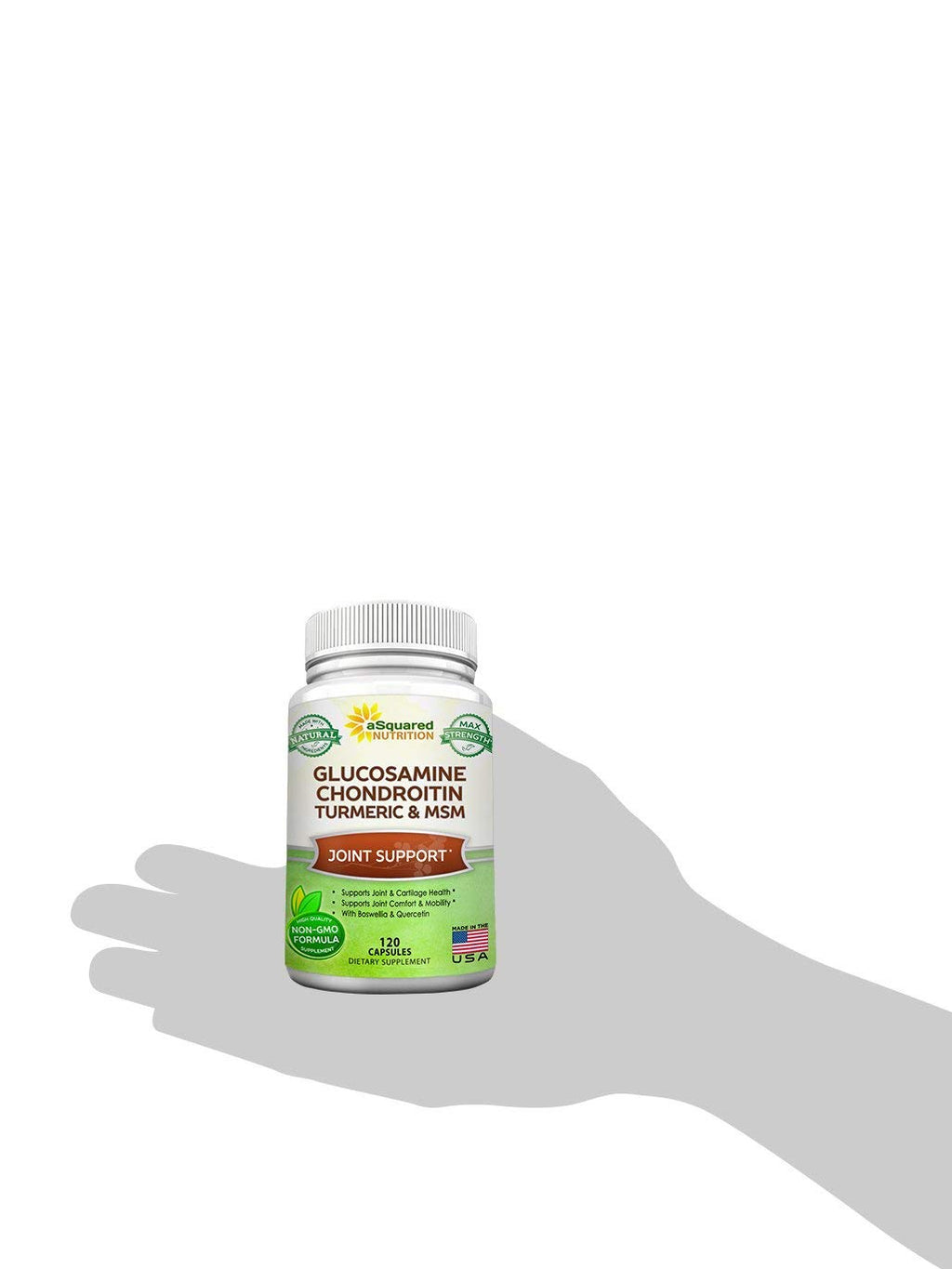 Glucosamine Chondroitin Turmeric MSM Boswellia 120 Capsules Supplement H278