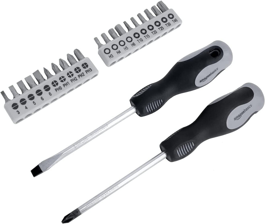 65-Piece Household Hand Tool Kit Set with Storage Case W22565