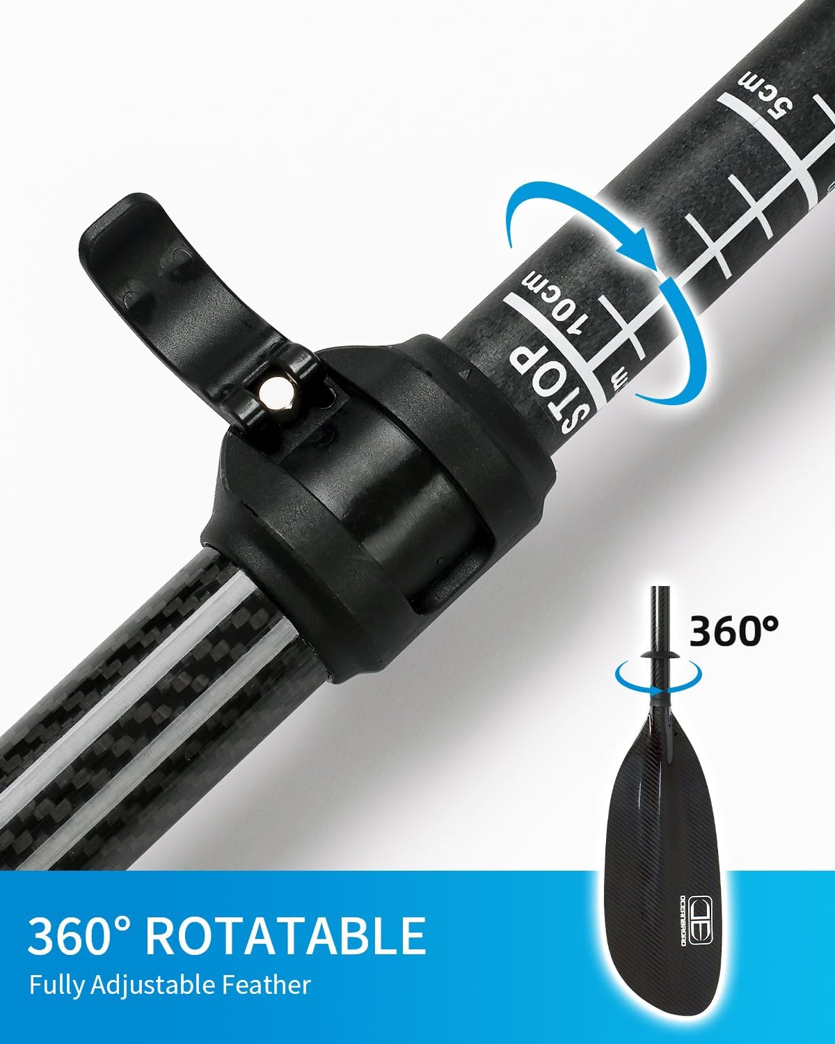 Full Carbon Fiber Adjustable Kayak Paddle Z93789
