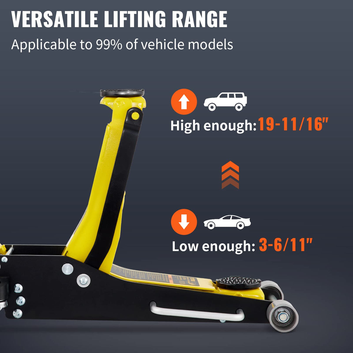 3 Ton Low Profile Aluminum Steel Floor Jack W228628