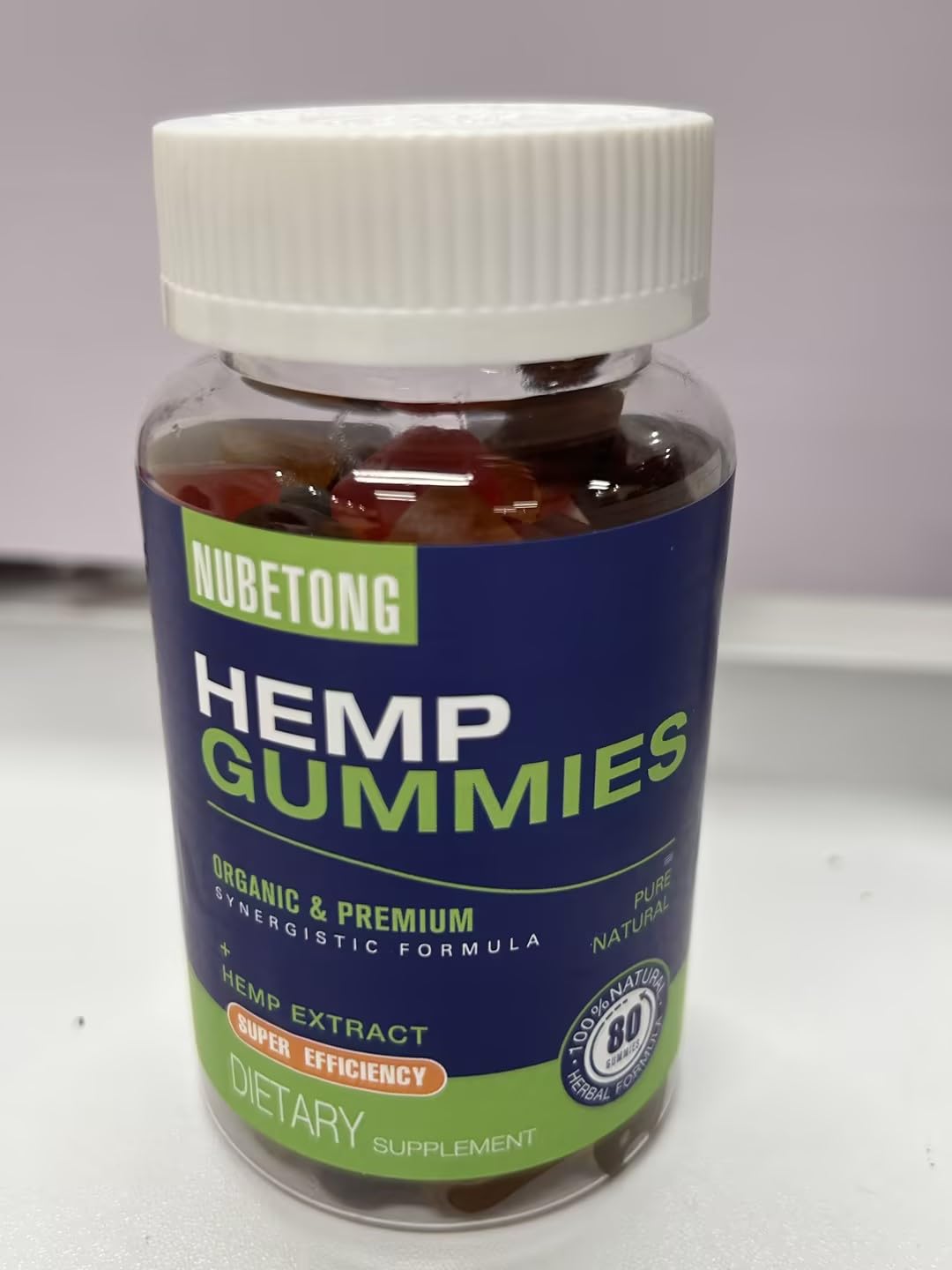 Organic Hemp Gummies Supplement 2 Packs F8860
