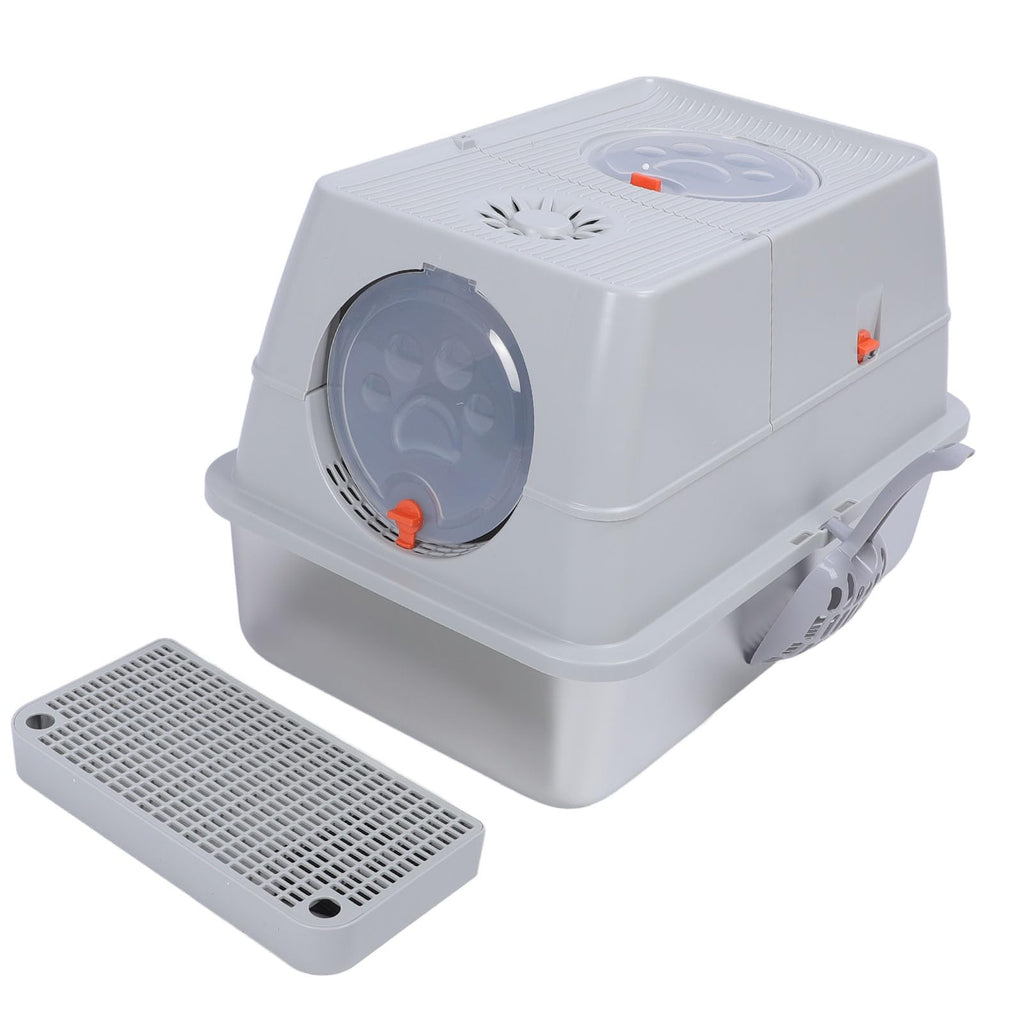Enclosed Stainless Steel Extra Large Cat Litter Box Y1658