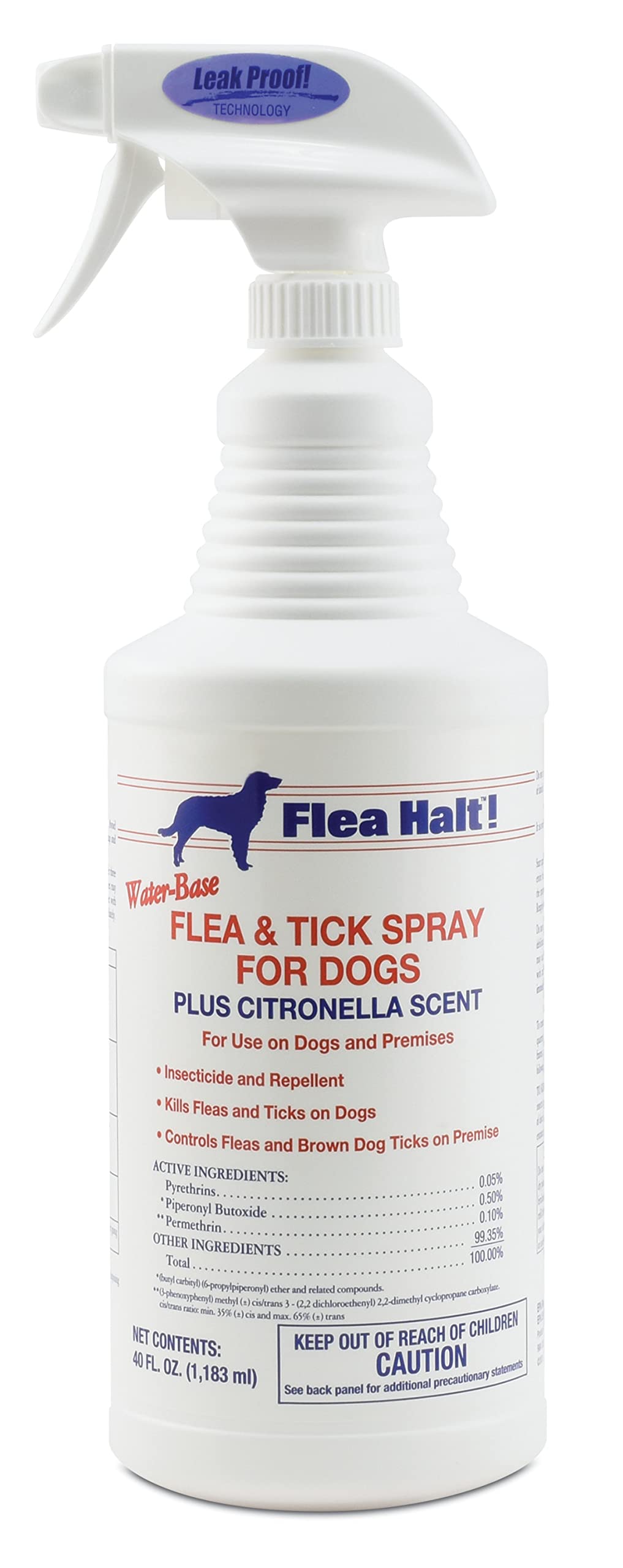 Water-Based Flea & Tick Spray for Dogs, 40 fl oz P2264