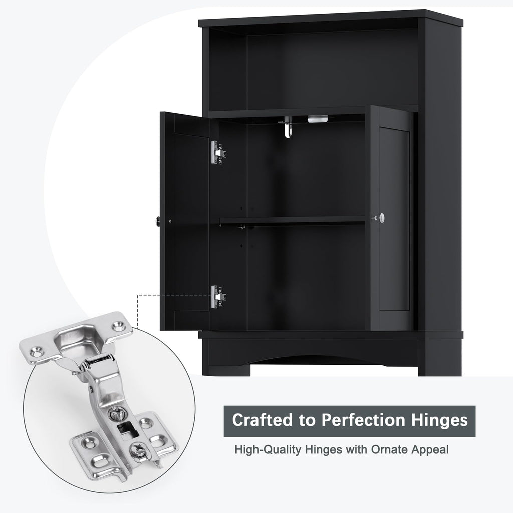 Black Over The Toilet Storage Cabinet V67397