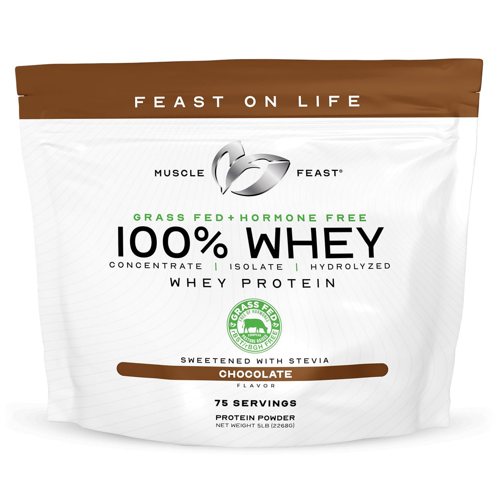 Grass Fed Whey Protein Powder Blend, Chocolate (5lb) Y2147