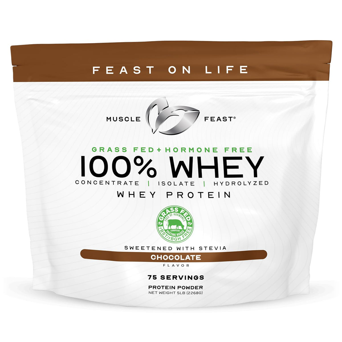 Grass Fed Whey Protein Powder Blend, Chocolate (5lb) Y2147
