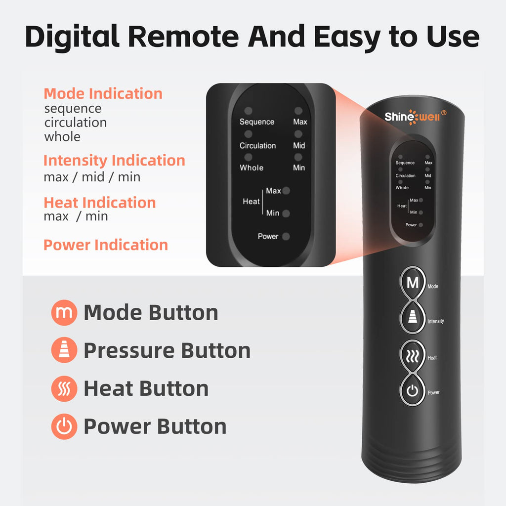 Air Compression Leg Massager with Heat E868061