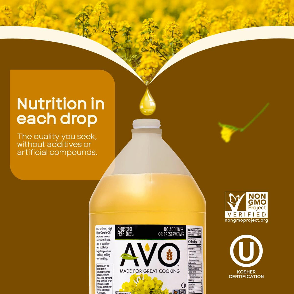 Expeller Pressed Canola Oil, 1 Gallon, Non-GMO U8162