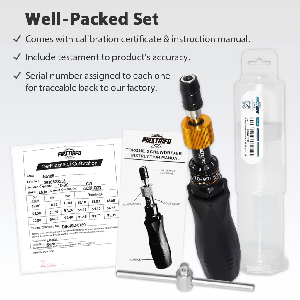 Certified Limiting Torque Screwdriver with T-Handle N329