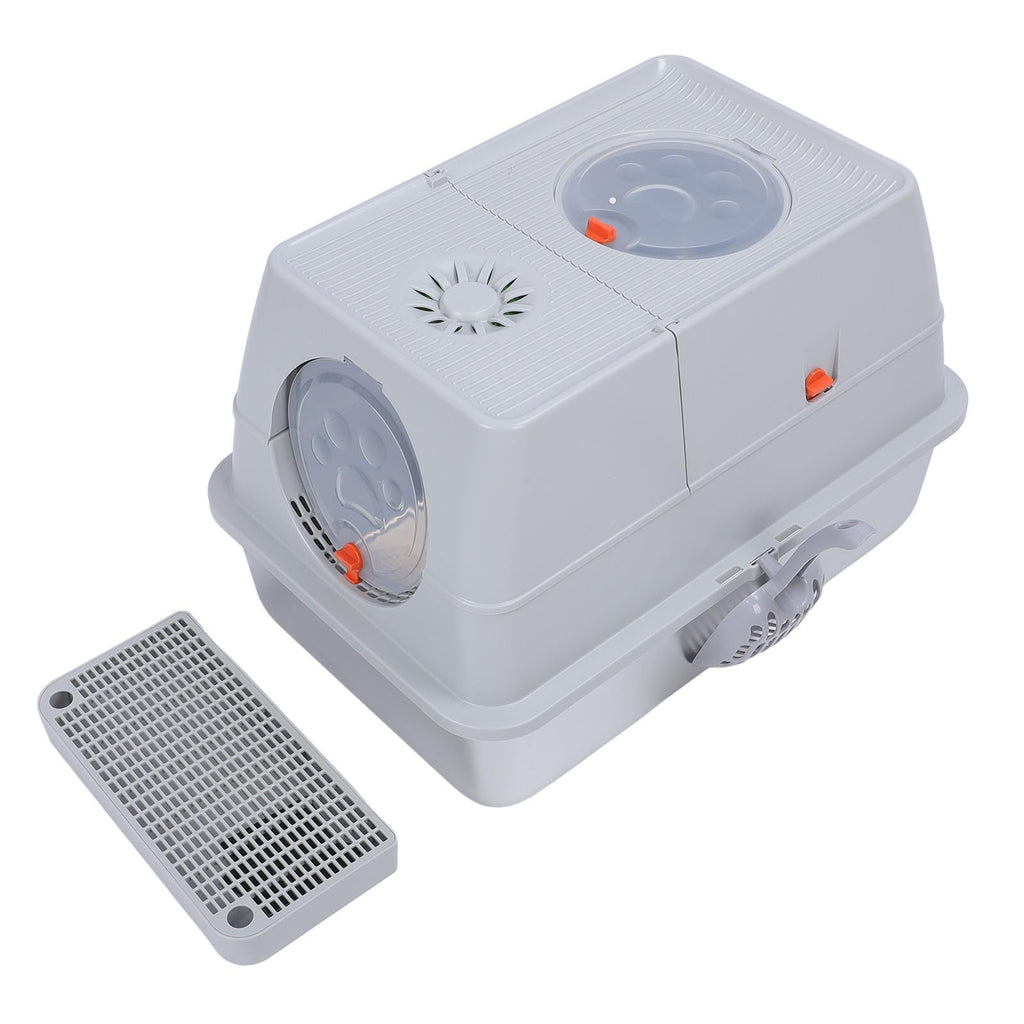 Enclosed Stainless Steel Extra Large Cat Litter Box Y1658