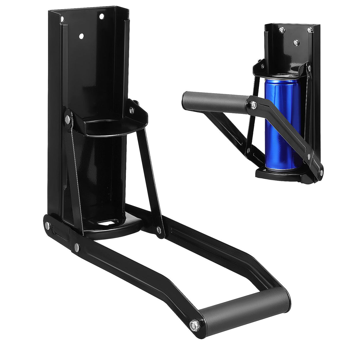 Wall Mounted Stainless Steel Can Crusher with Bottle Opener I57288
