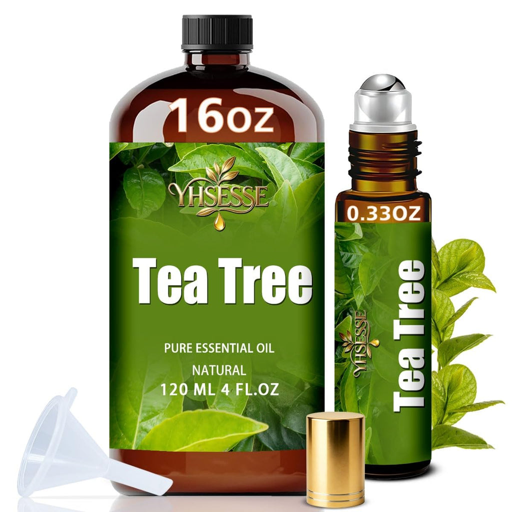 Lavender 4 Fl Oz and Tea Tree 16 Fl Oz Essential Oil B69090