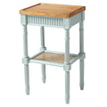Pale Mint Blue Tray Top End Table V3194