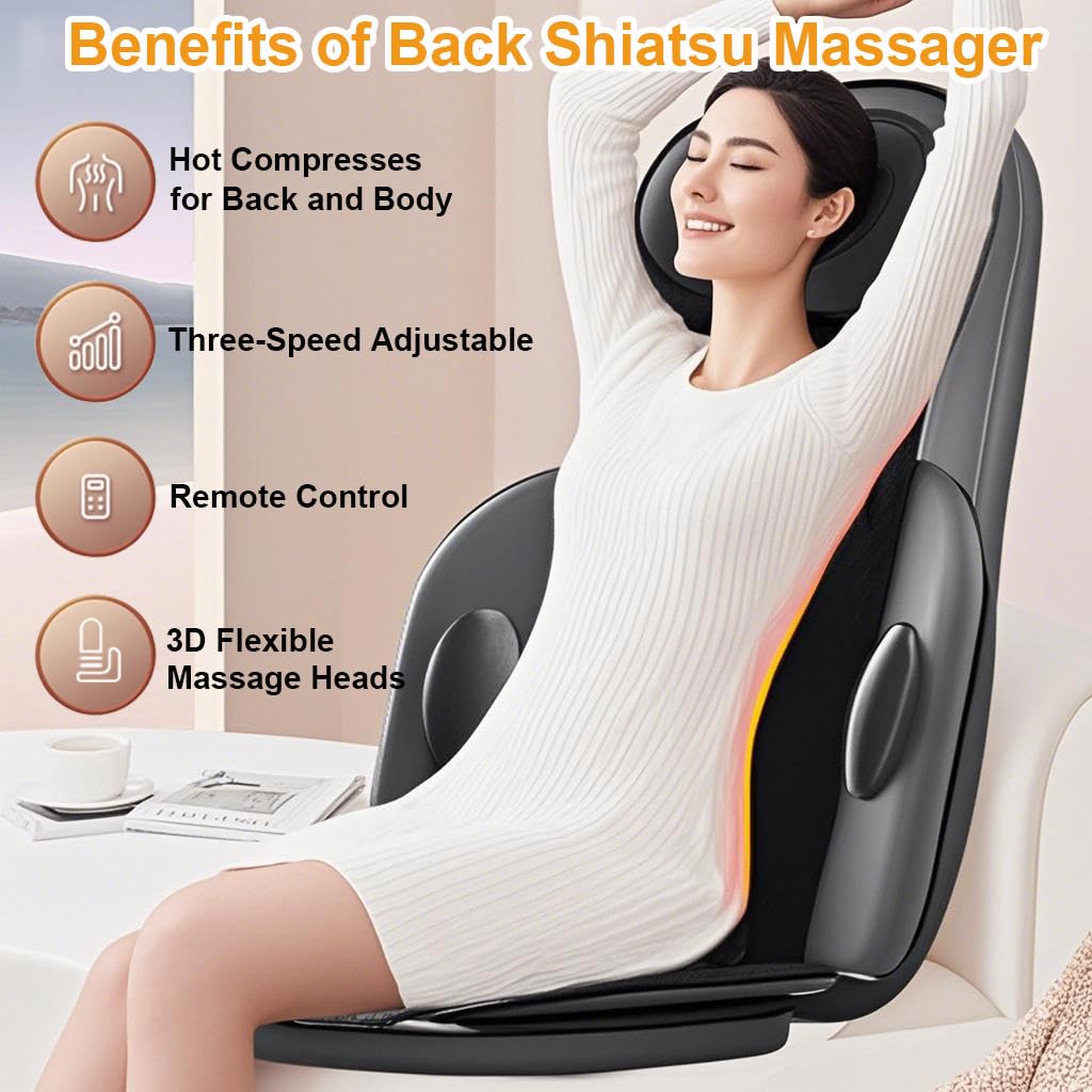 Shiatsu Back Massager with Heat H45743