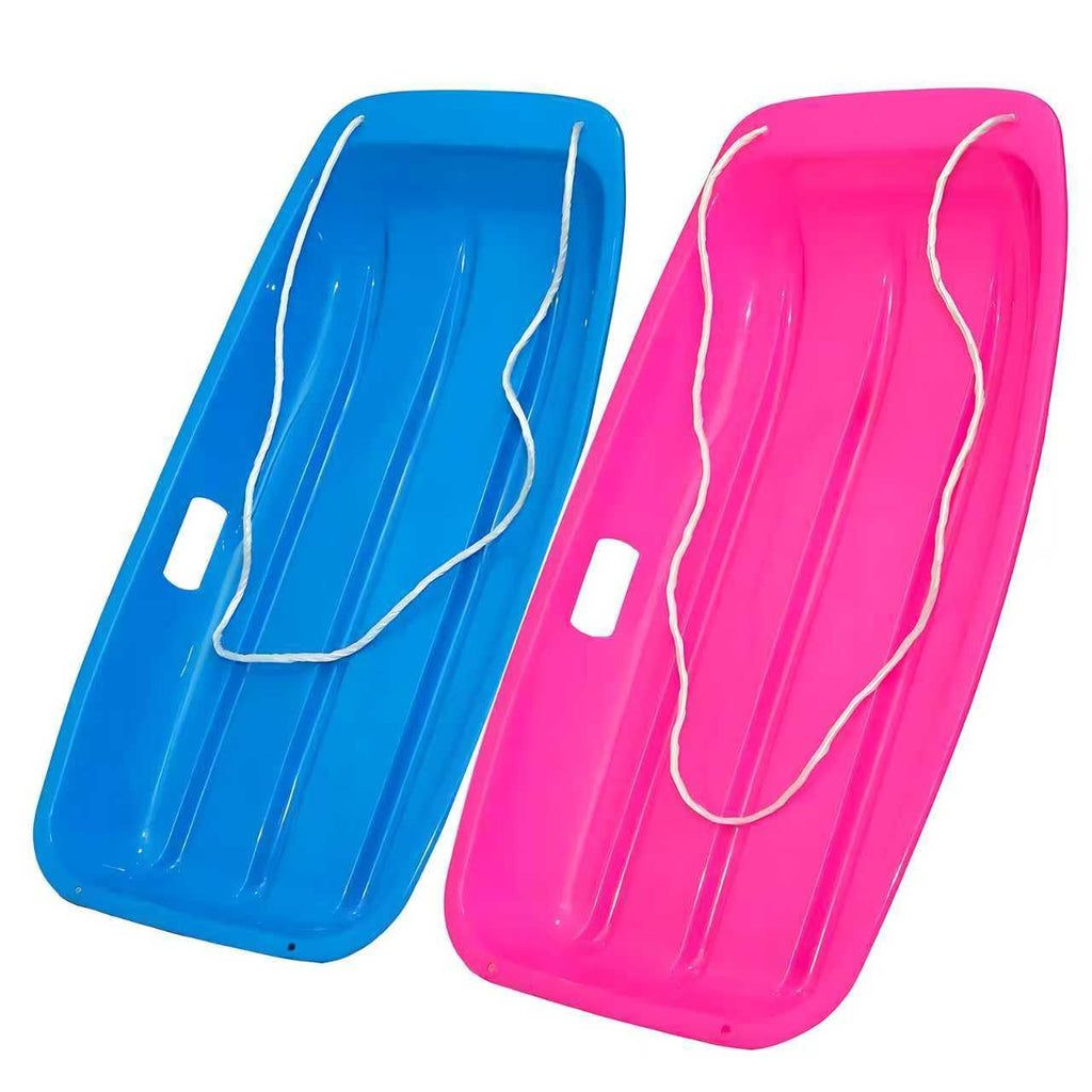 35 inch Plastic Snow Sled with Leash and 2 Handles F32247