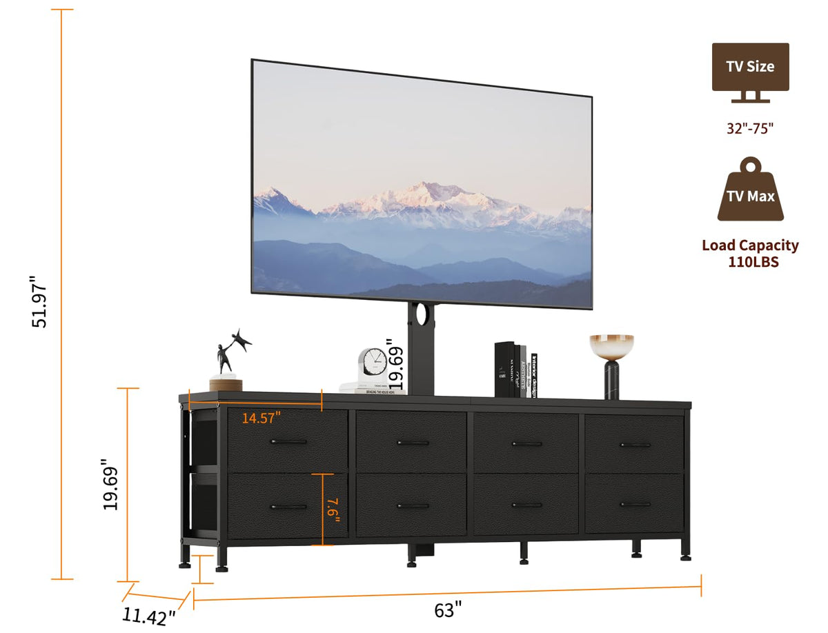 Dresser TV Stand with 8 Drawers O984908