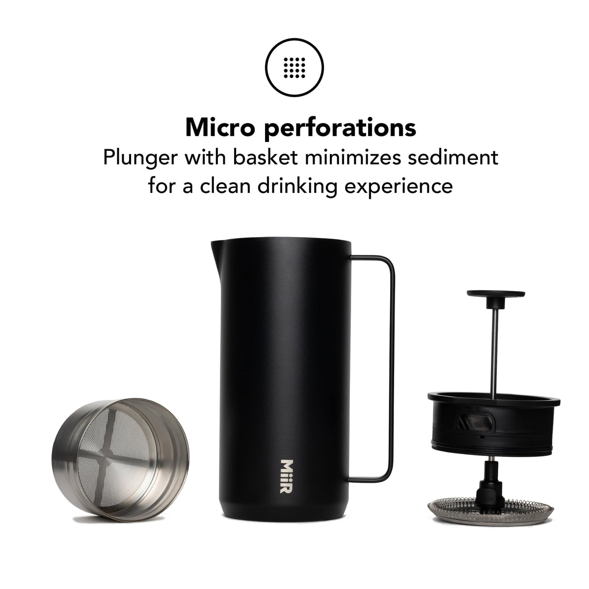 33oz Insulated French Press Coffee Maker F982615