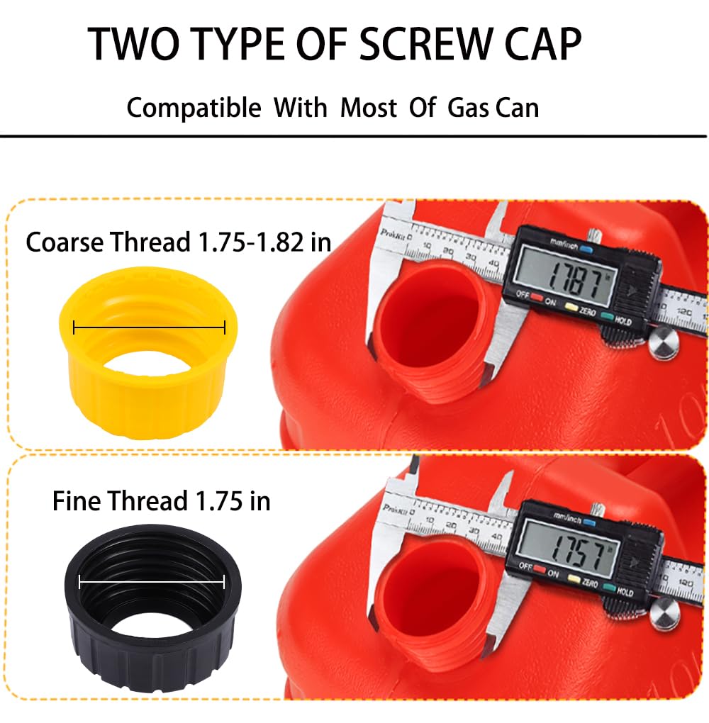 Gas Can Spouts with Vent Cap for 1 2 5 Gallon N693808