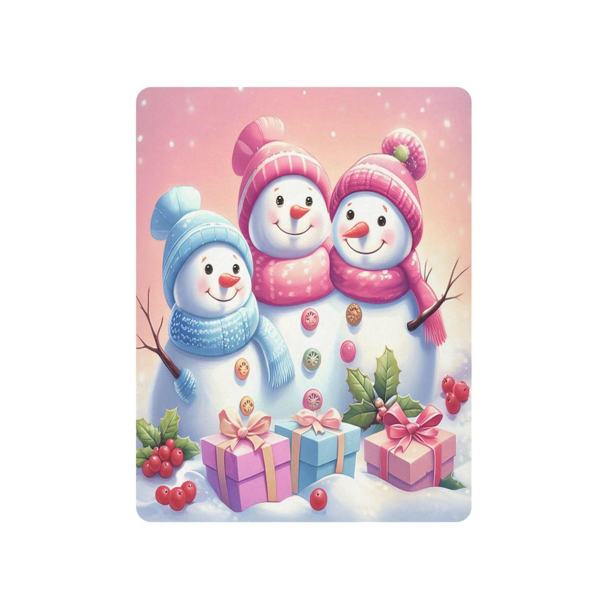 Christmas Snowmen Crib Sheet 52" x 28" V343529