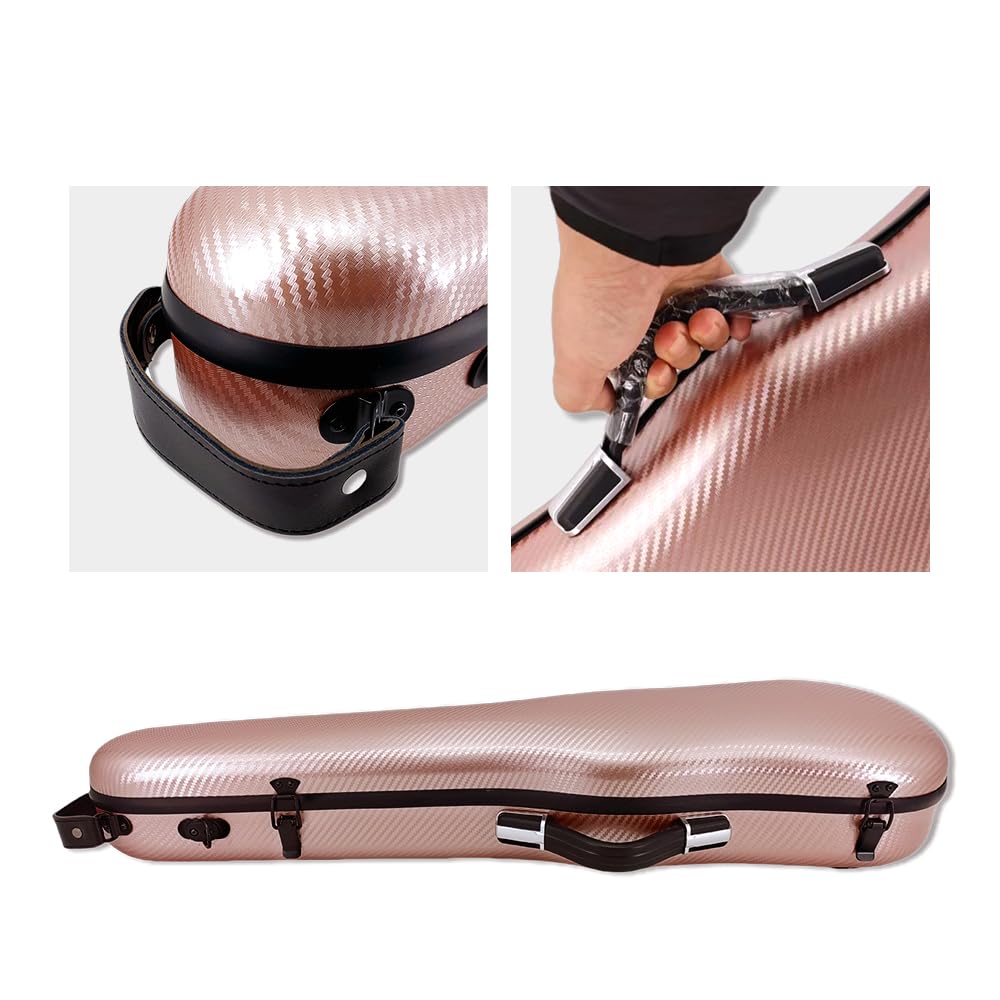 3/4 Full Size Hard Shell Carbon Fiber Violin Case M847406