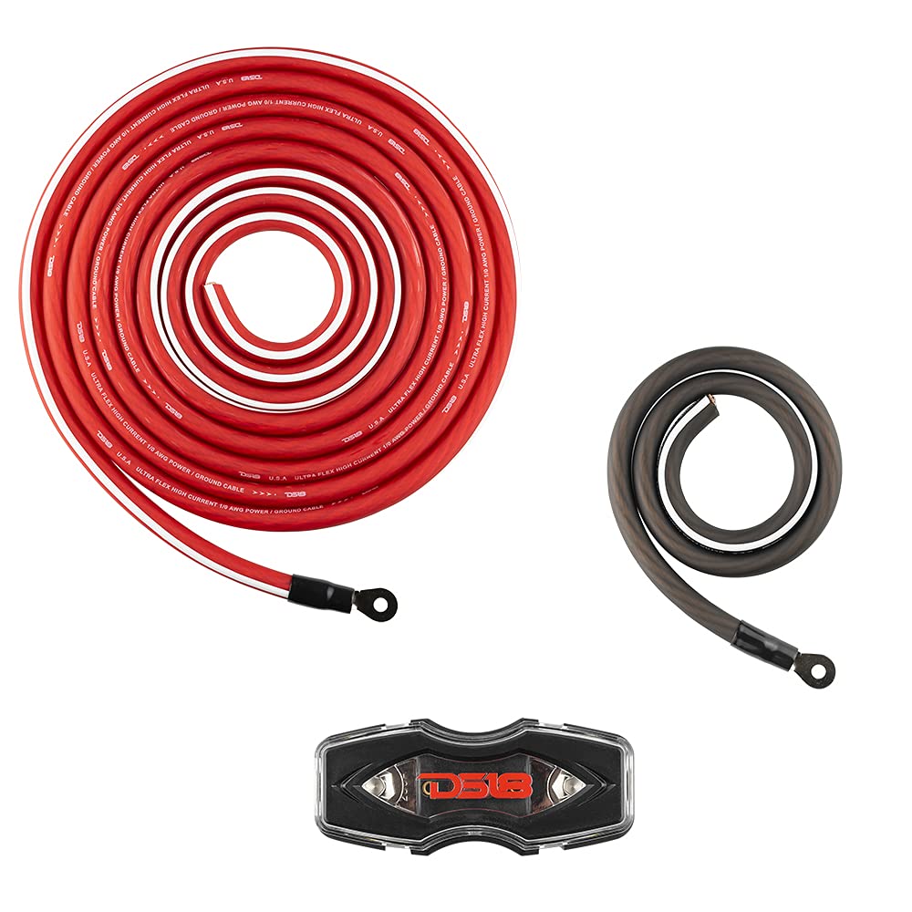 0 Gauge CCA Complete Amp Wiring Kit with ANL Fuse Holder 250A S595