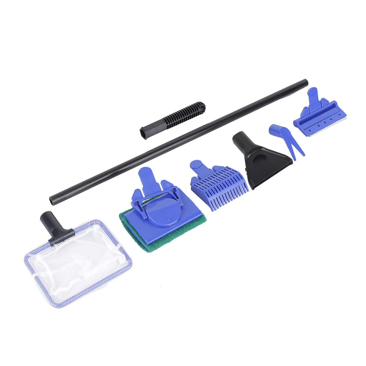 5 in 1 Fish Tank Brush Set with Gravel Rake and Net S5497