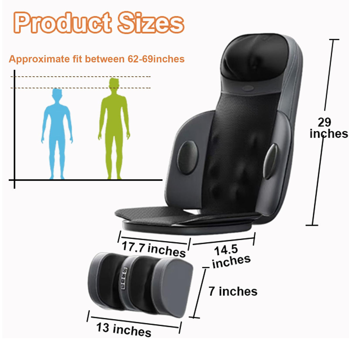 Shiatsu Back Massager with Heat H45743