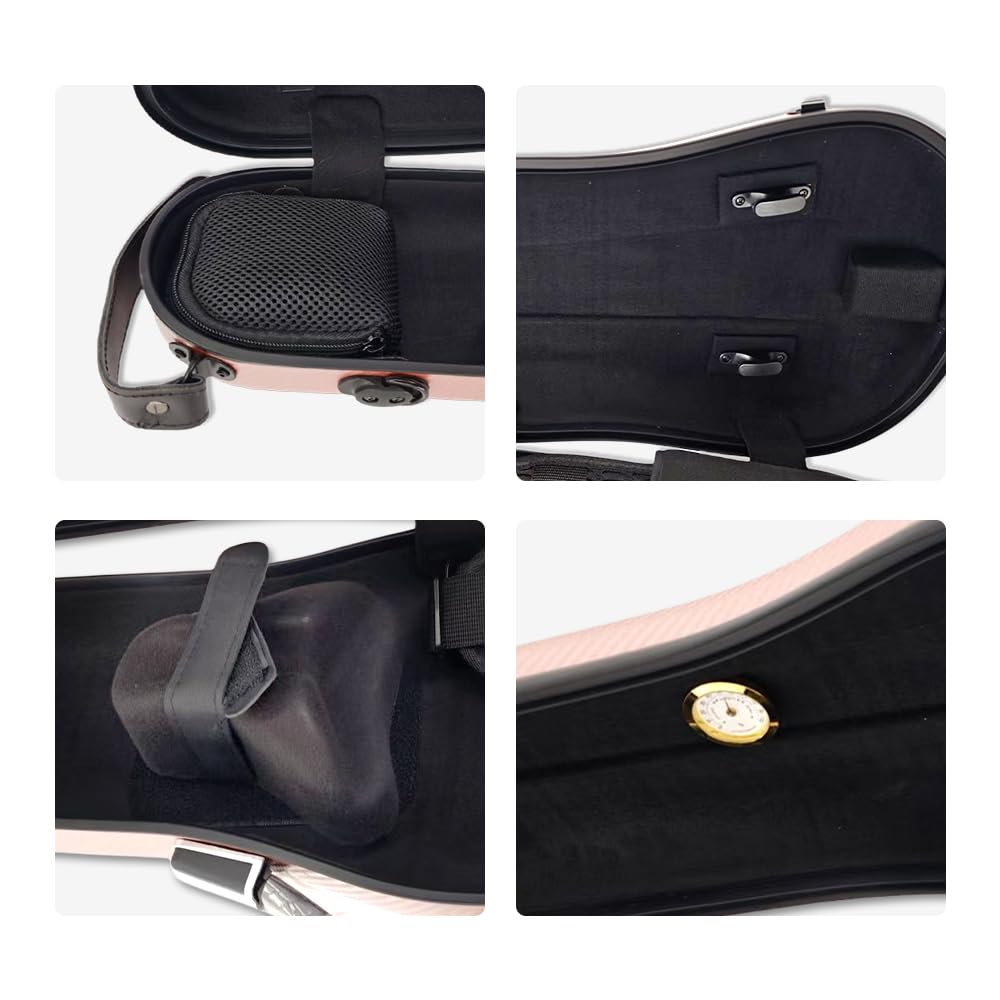 3/4 Full Size Hard Shell Carbon Fiber Violin Case M847406