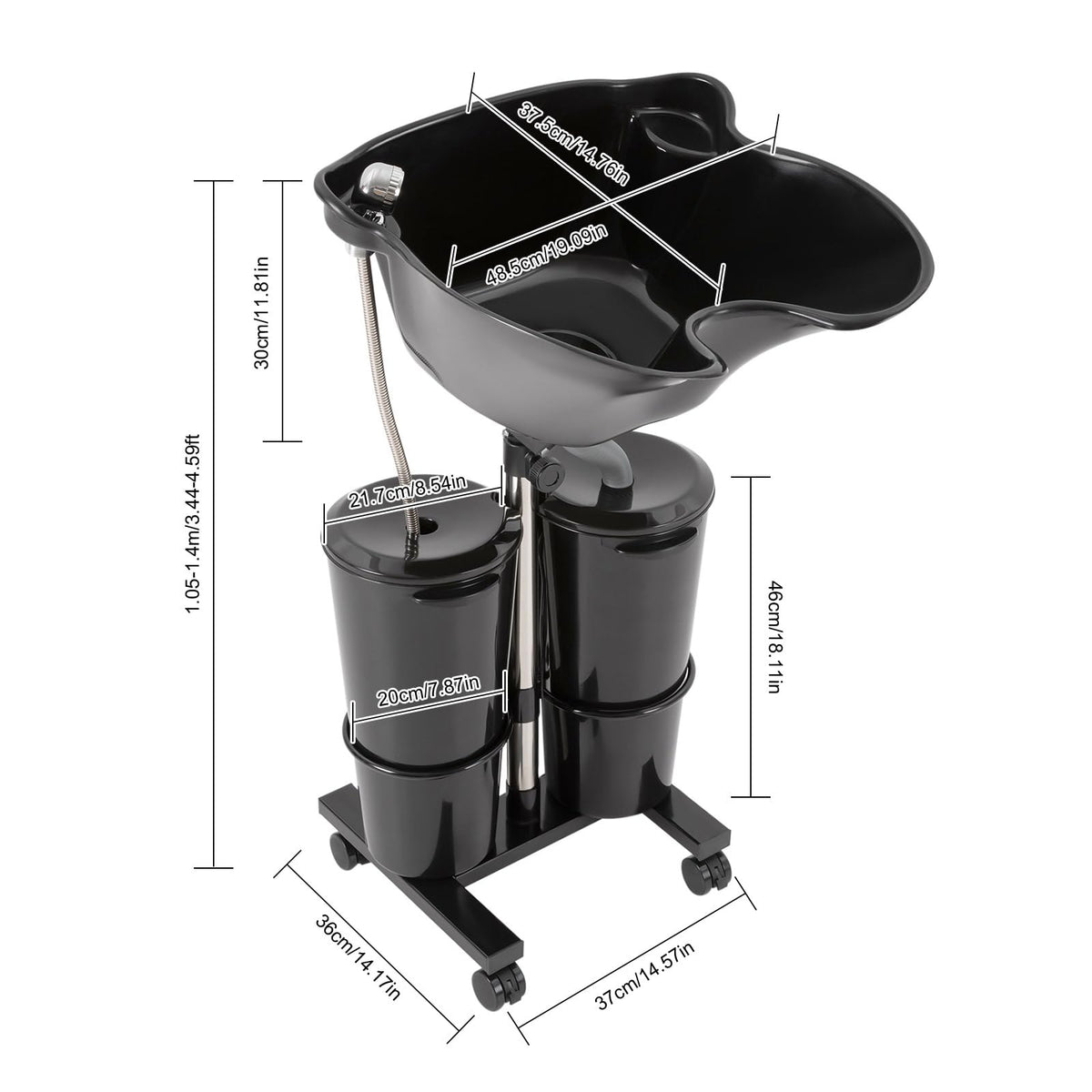 Portable Shampoo Bowl with Electric Pump J825514