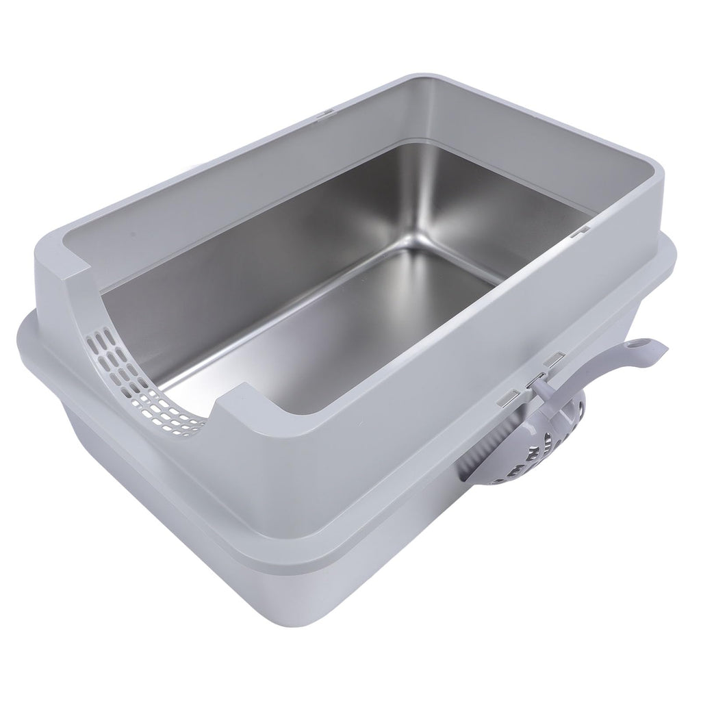 Enclosed Stainless Steel Extra Large Cat Litter Box Y1658