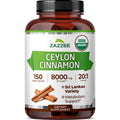 USDA Organic Ceylon Cinnamon 20:1 Extract 150 Capsules O206420