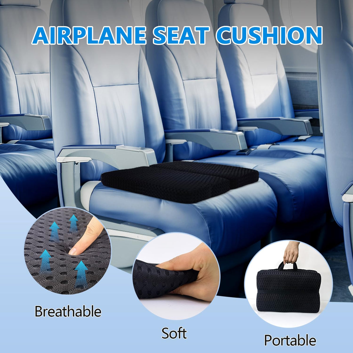 Portable Foldable Seat Cushion I344076