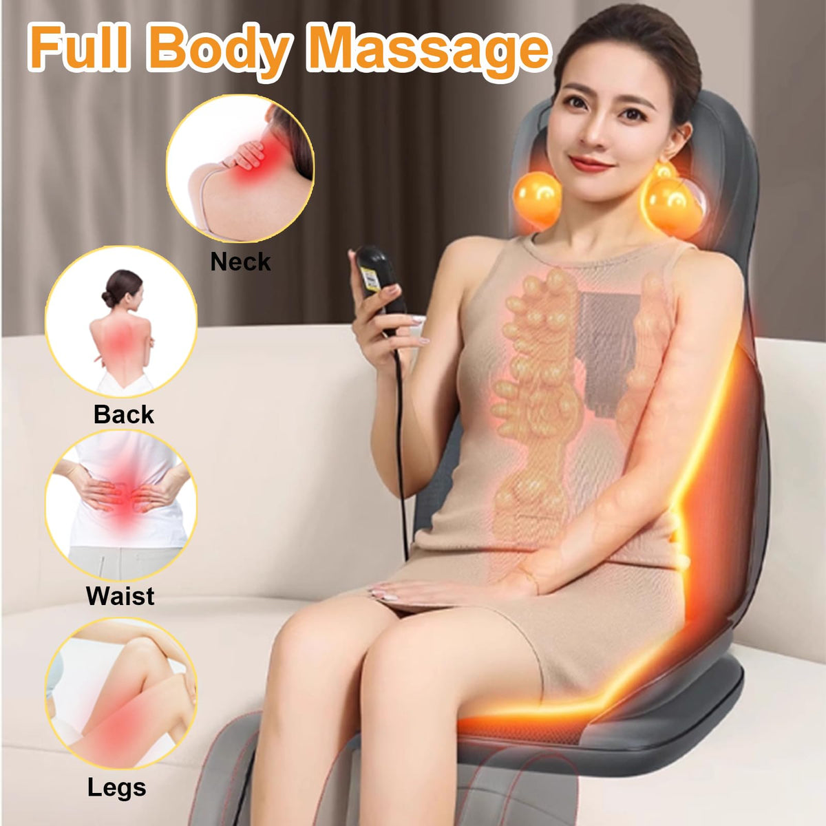 Shiatsu Back Massager with Heat H45743