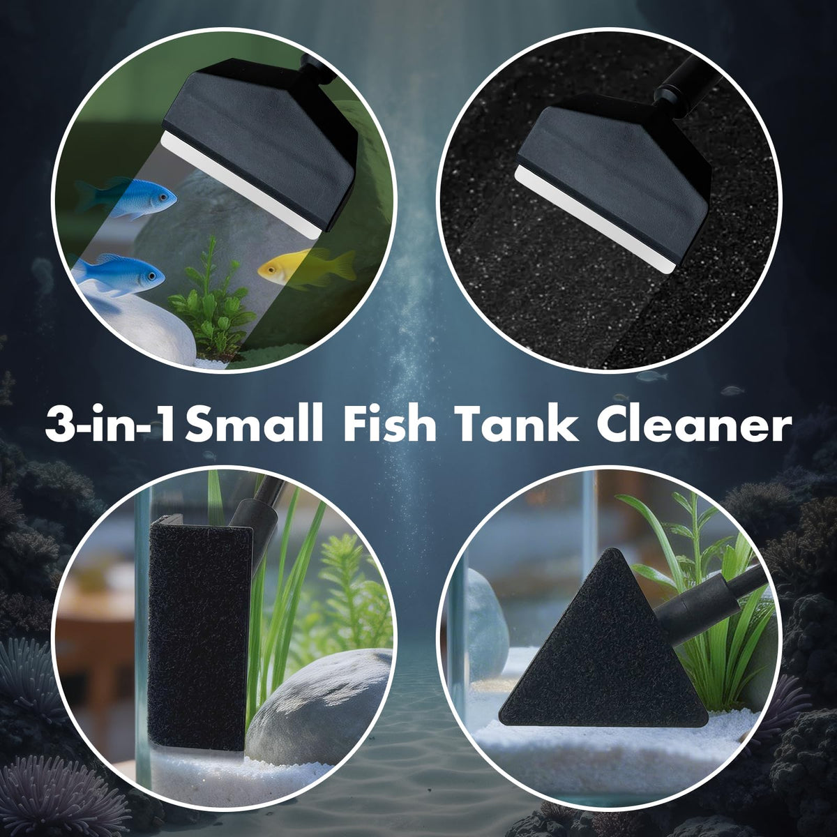 5PCS Small Fish Tank Cleaner Kit D3802