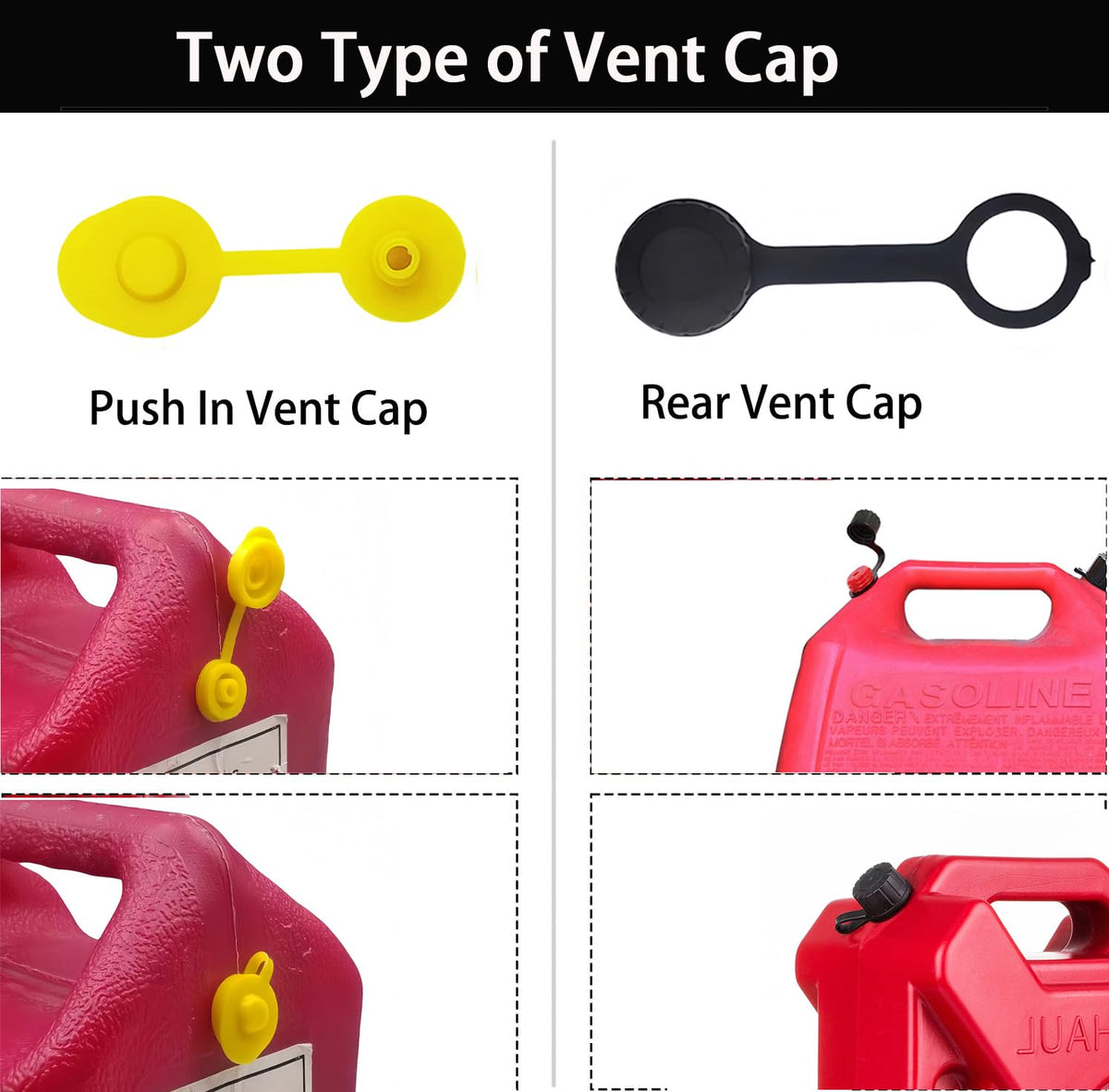 Gas Can Spouts with Vent Cap for 1 2 5 Gallon N693808