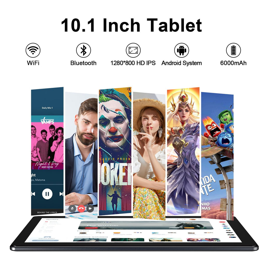 10 inch Android Tablet 32GB ROM 2GB RAM Quad-Core 6000mAh W3012