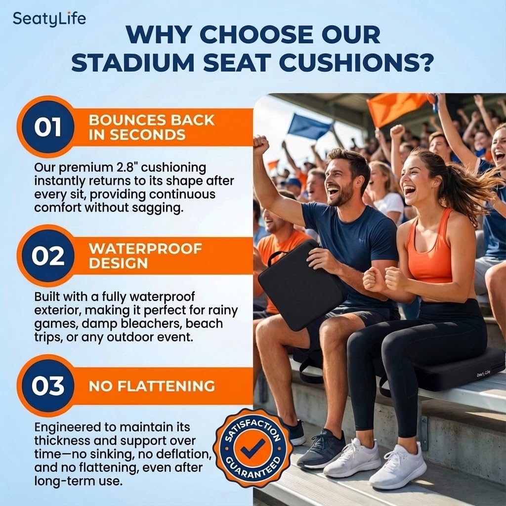Extra Thick Stadium Seat Cushion L396777