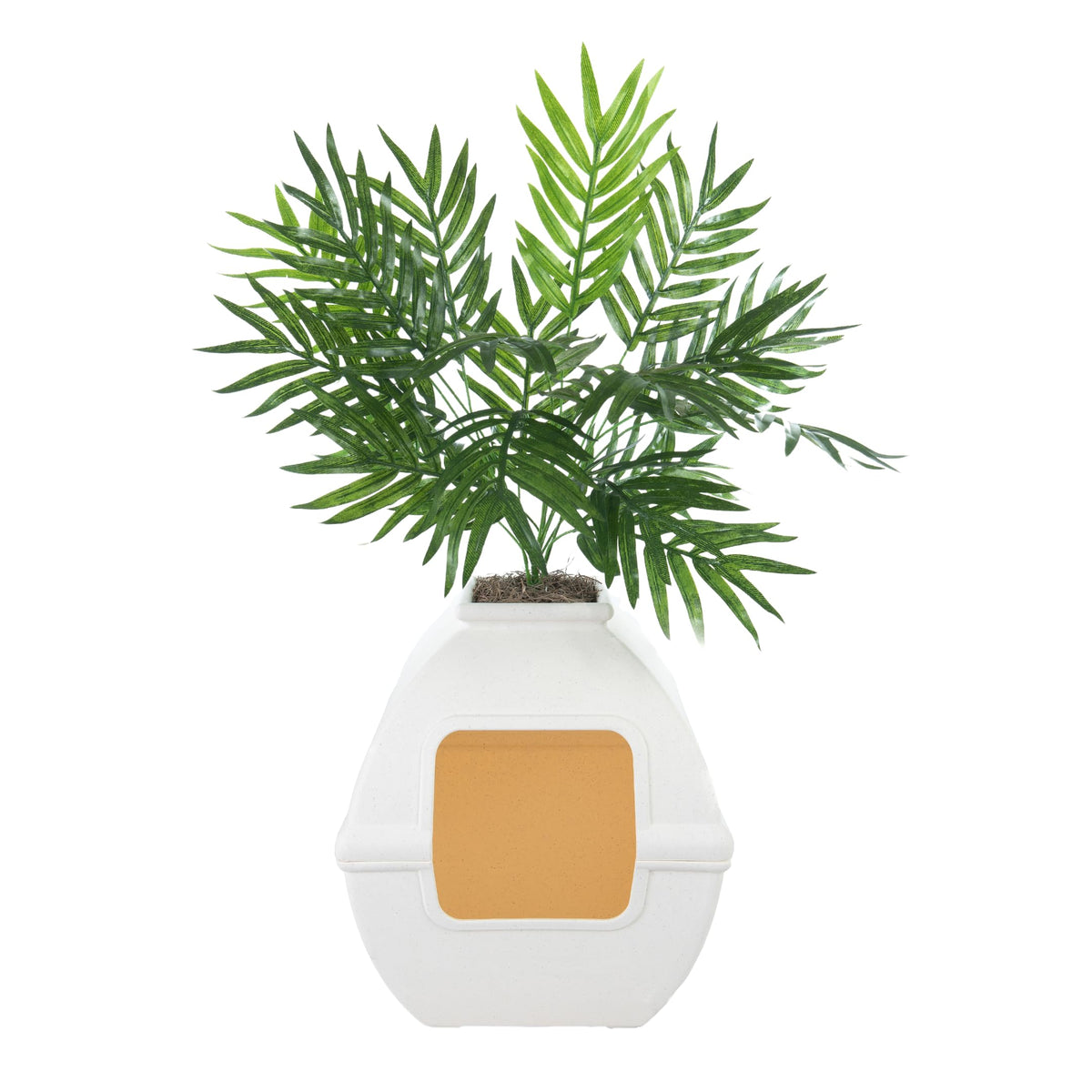 White Hidden Litter Box Planter with Carbon Filter Y603