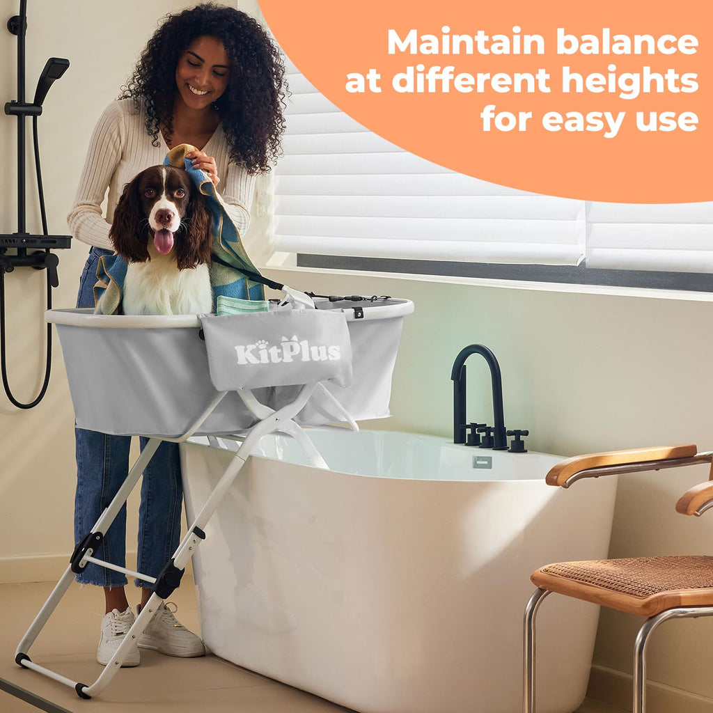 Portable 5 Height Adjustable Dog Bathtub I876
