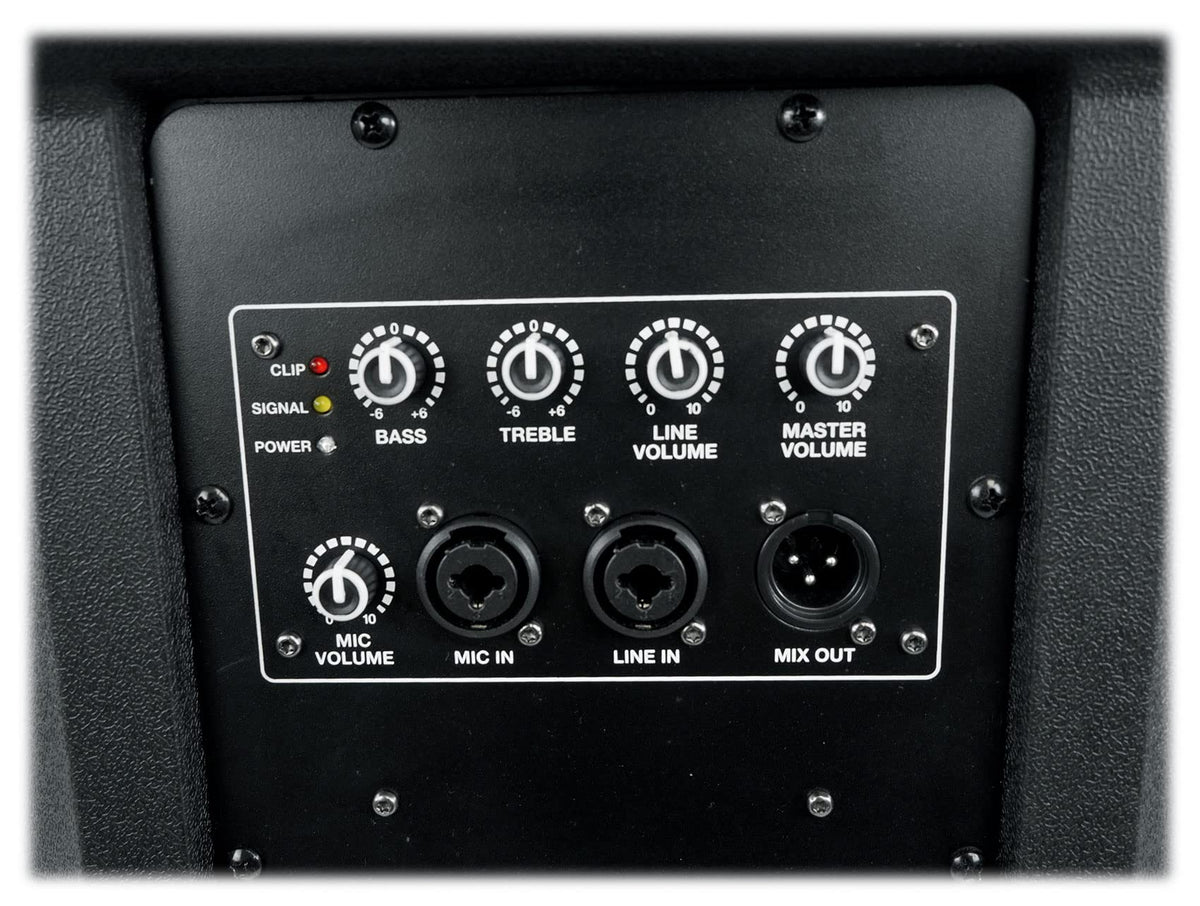 15" Active Powered Speaker with 2-Channel Mixer, 2-Pack Q20270