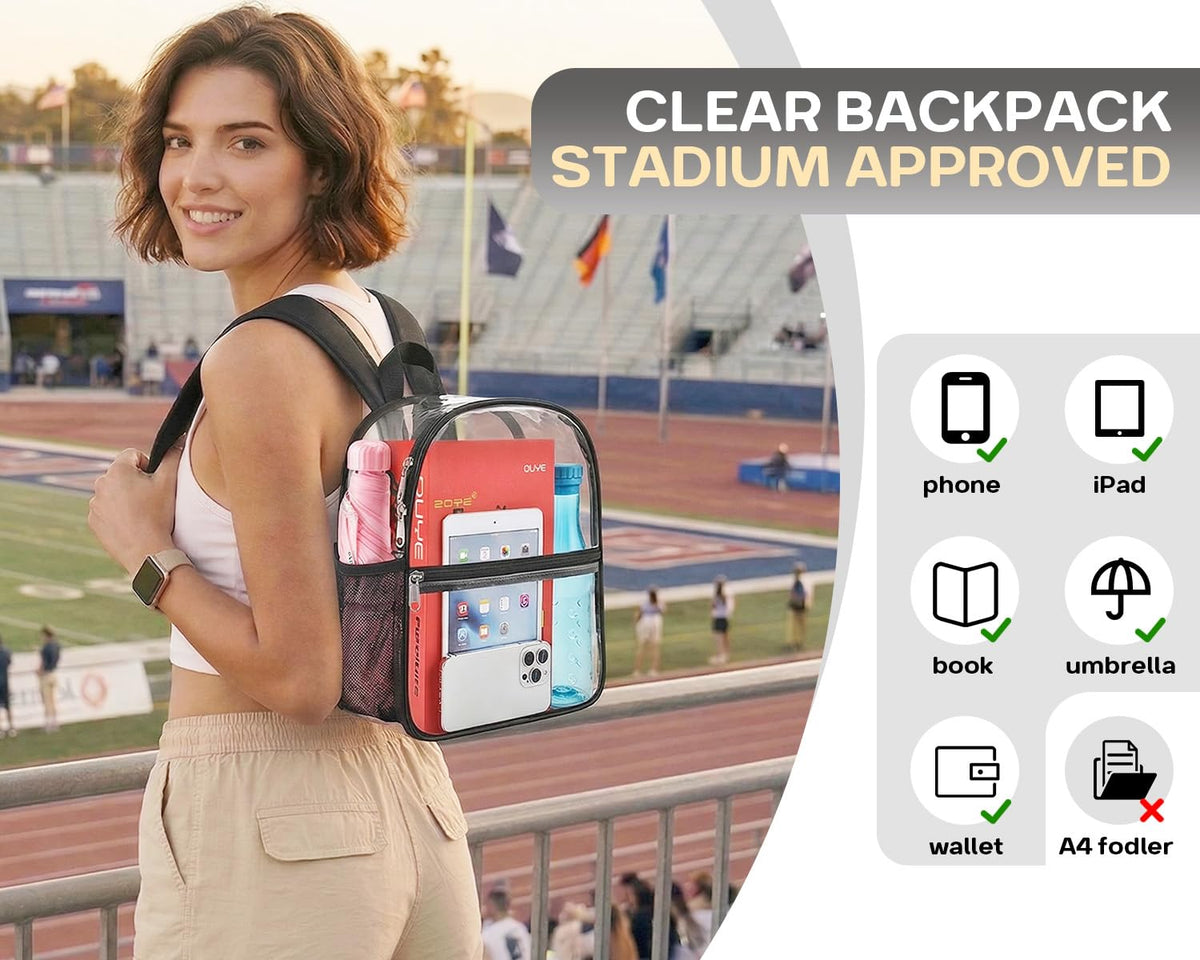 Clear Backpack 12x6x11 S923653